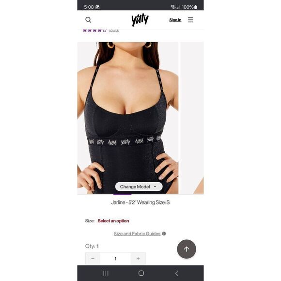 New 3X Fabletic Shimmered Iconic Black Spotlight Shaping Demi Cup Thong Bodysuit - Picture 3 of 11